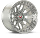 Vossen LCX-02 24x14 - 8x180 - ET75 - Mega Deep - 124.3 - Brushed Gloss Clear Wheel