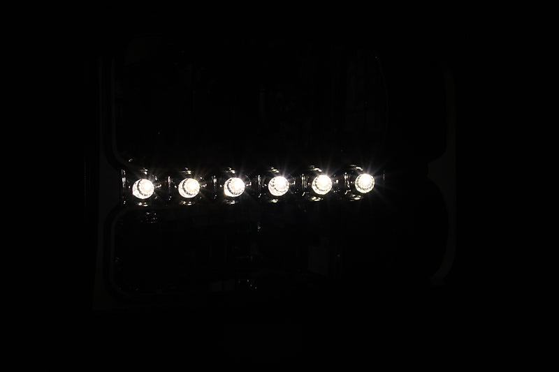 ANZO 2000-2004 Ford Excursion Crystal Headlights Chrome w/ LED 1pc - Burkken Auto Parts