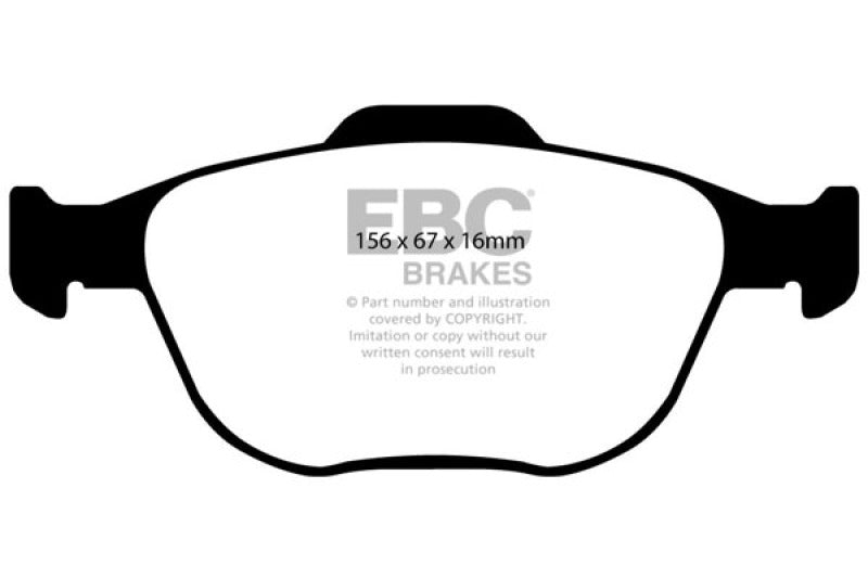 EBC 02-04 Ford Focus 2.0 SVT Greenstuff Front Brake Pads - Burkken Auto Parts