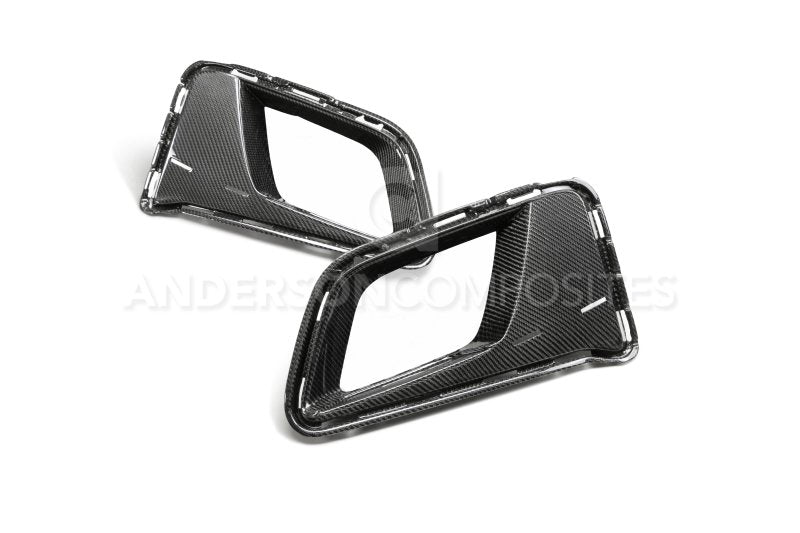 Anderson Composites 17-18 Chevrolet Camaro 1LE Carbon Fiber Type LE Air Duct Bezels - Burkken Auto Parts