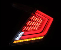 AlphaRex 16-21 Honda Civic Hatchback / Type-R FK8 Nova-Series LED Tail Lights (Pair) - Clear - Burkken Auto Parts