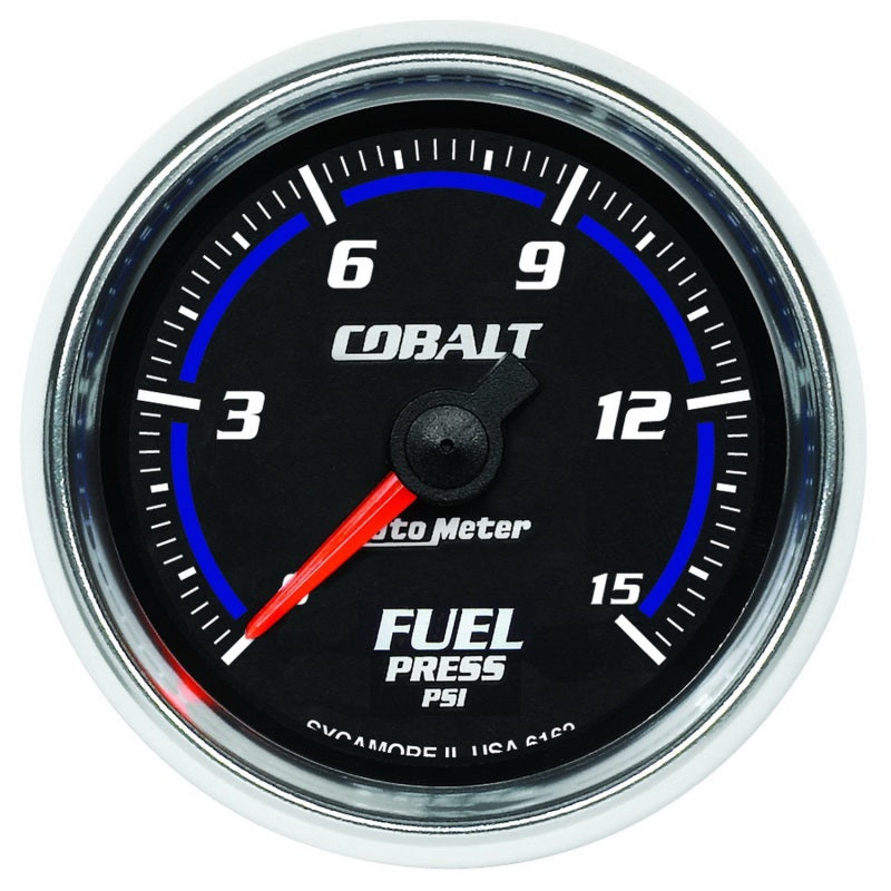 Autometer Cobalt 52mm 15 PSI Electronic Fuel Pressure Gauge - Burkken Auto Parts