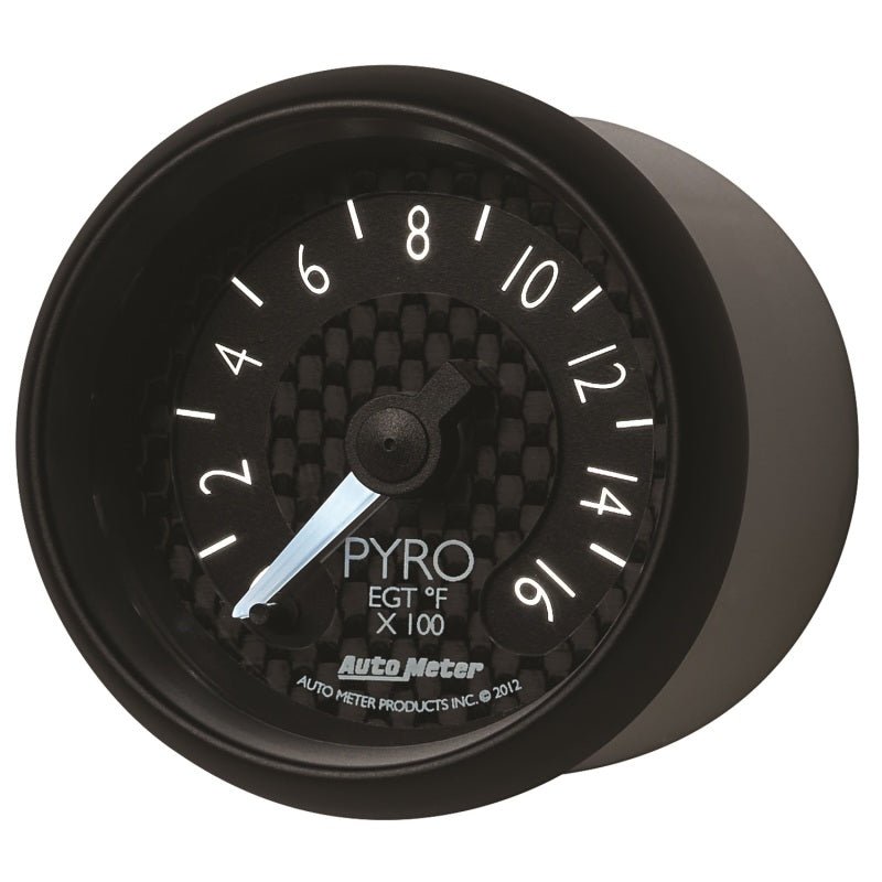 Autometer GT Series 52mm Full Sweep Electronic 0-1600 Deg F EGT/Pyrometer Gauge - Burkken Auto Parts