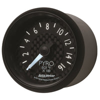 Autometer GT Series 52mm Full Sweep Electronic 0-1600 Deg F EGT/Pyrometer Gauge - Burkken Auto Parts