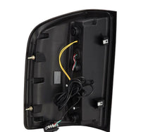 AlphaRex 07-14 Chevrolet Silverado 1500/2500HD/3500HD Luxx-Series LED Tail Lights Black/Red - Burkken Auto Parts