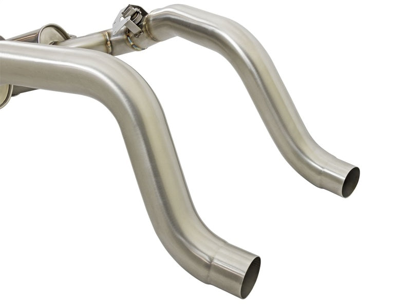 aFe MACHForce XP 3in-2 1/2in Axle Back 304SS Exhaust w/ Polished Tips 14-17 Chevy Corvette V8-6.2L - Burkken Auto Parts