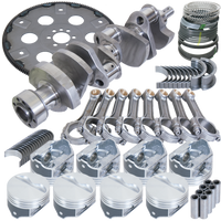 Eagle Chevy 350 1Pc 3.750in Crank 5.700in I-Beam Rods 4.000in Pistons 168 Tooth FP Balanced Assembly - Burkken Auto Parts