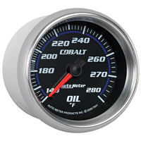 Autometer Cobalt 66.7mm 140-280 Degree F Mechanical Oil Temperature Gauge - Burkken Auto Parts