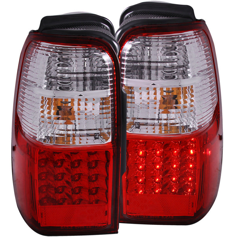 ANZO 2001-2002 Toyota 4 Runner LED Taillights Red/Clear - Burkken Auto Parts
