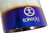 aFe Takeda 304 Stainless Steel Clamp-On Exhaust Tip 2.5in. Inlet / 4.5in. Outlet - Blue Flame - Burkken Auto Parts