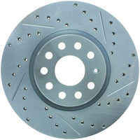 StopTech Select Sport 06-17 Volkswagen Jetta Slotted & Drilled Front Left Rotor - Burkken Auto Parts