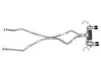 aFe MACH Force-Xp 3.5in. 304 SS C/B Exhaust System 15-18 BMW X5 M (F85) V8-4.4L (tt) - Black Tip - Burkken Auto Parts