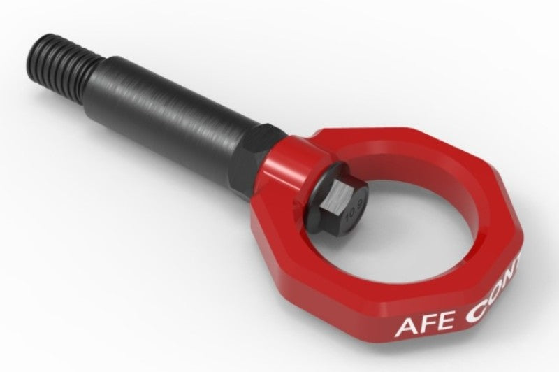 aFe Control Front Tow Hook Red 20-21 Toyota GR Supra (A90) - Burkken Auto Parts