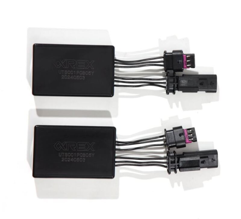 AlphaRex 17-23 Tesla Model 3/Y Stock Reflector Headlights to ARX Fog Lights Decoder Wiring Adapter - Burkken Auto Parts