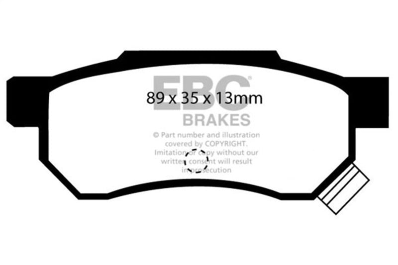 EBC 92-94 Acura Integra 1.7 Vtec Greenstuff Rear Brake Pads - Burkken Auto Parts