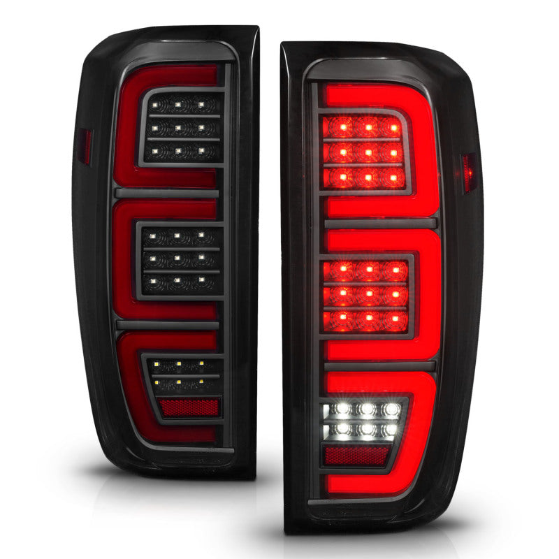 ANZO 19-23 GMC Sierra 1500/2500HD/3500HD Smoke Black Replacement Full LED Bar Tail Light - Burkken Auto Parts