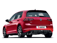 Akrapovic 13-17 Volkswagen Golf GTI (VII) Slip-On Race Line (Titanium) w/ Carbon Tips - Burkken Auto Parts