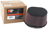 K&N Universal Rubber Filter 6.25in x 4in Oval FLG / 7.375in x 5.5in Base / 6.25in x 4in Top / 5in H - Burkken Auto Parts