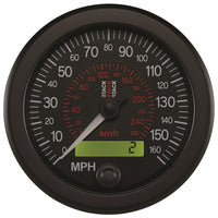 Autometer Stack Instruments 88MM 0-160 MPH / 260 KM/H Programmable Speedometer - Black - Burkken Auto Parts