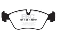 EBC 93-97 Volvo 850 2.3 Turbo Greenstuff Front Brake Pads - Burkken Auto Parts