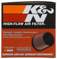 K&N Filter Universal Rubber Filter 3in Flange ID 6in Base OD 5.125in Top OD 5in Height - Burkken Auto Parts