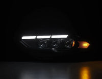 AlphaRex 18-20 Ford Mustang NOVA LED Proj Headlights Black w/Activ Light/Seq Signal/Switch DRL - Burkken Auto Parts