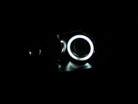 ANZO 2004-2008 Mazda 3 Projector Headlights w/ Halo Black (CCFL) - Burkken Auto Parts