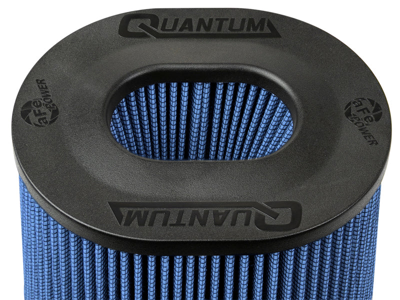 aFe Quantum Pro-5 R Air Filter Inverted Top - 5.5inx4.25in Flange x 9in Height - Oiled P5R - Burkken Auto Parts