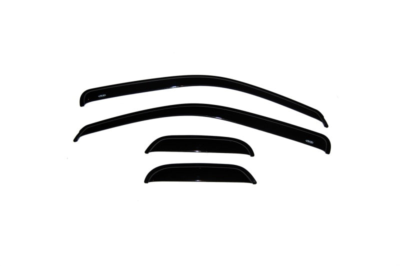 AVS 04-12 Chevy Colorado Ext. Cab Ventvisor Outside Mount Window Deflectors 4pc - Smoke - Burkken Auto Parts
