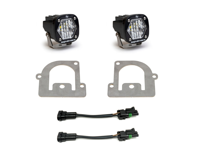Baja Designs 21+ Ford Bronco Sport S1 WC LED Fog Pocket Light Kit - Clear - Burkken Auto Parts