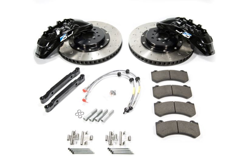 Alcon 2009+ Nissan GT-R R35 412x36mm Rotor 6 Piston Caliper RC6 Front Axle Kit - Sky Blue - Burkken Auto Parts