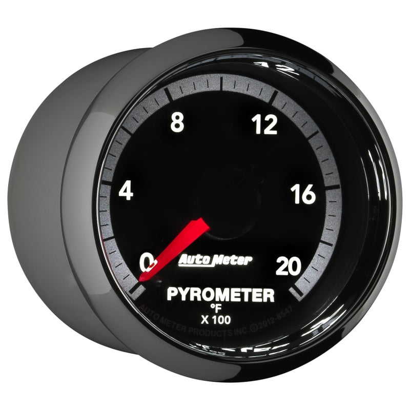 Autometer Gen4 Dodge Factory Match 52.4mm Full Sweep Electronic 0-2000 Deg F EGT/Pyrometer Gauge - Burkken Auto Parts