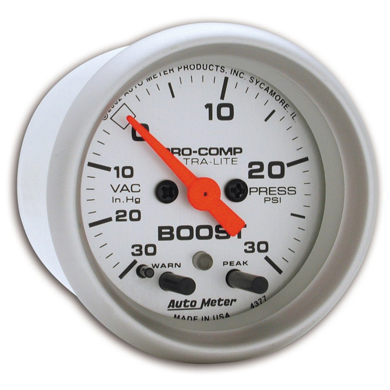 Autometer Ultra-Lite 52mm 30 PSI Electronic Boost Gauge - Burkken Auto Parts