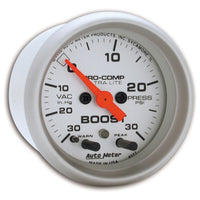 Autometer Ultra-Lite 52mm 30 PSI Electronic Boost Gauge - Burkken Auto Parts