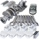 Eagle Oldsmobile 455 4.500in Crank 7.100in H-Beam Forged 4032 -15cc 4.165in Piston Rotating Assembly - Burkken Auto Parts