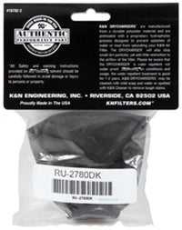 K&N Air Filter Wrap Black Oval Tapered 3.75in Base I/S Width x 2.5in Top I/S Width x 2.75in H - Burkken Auto Parts