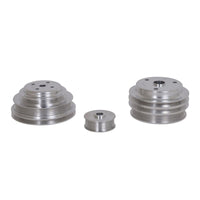 BBK 85-97 GM Truck 305 350 Underdrive Pulley Kit - Lightweight CNC Billet Aluminum (3pc) - Burkken Auto Parts