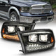 ANZO 2009-2018 Dodge Ram 1500 Projector H.L. Switchback Chrome Amber - Burkken Auto Parts