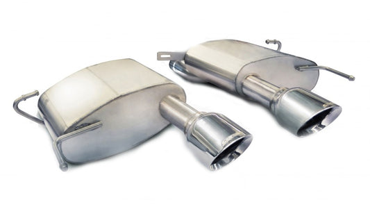 Corsa 2011-2015 Cadillac CTS Coupe V 6.2L V8 Polished Sport Axle-Back Exhaust - Burkken Auto Parts
