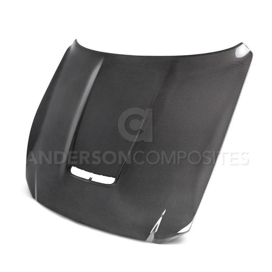 Anderson Composites 2015-2017 Ford Mustang Shelby GT350 Double Sided Carbon Fiber Hood - Burkken Auto Parts