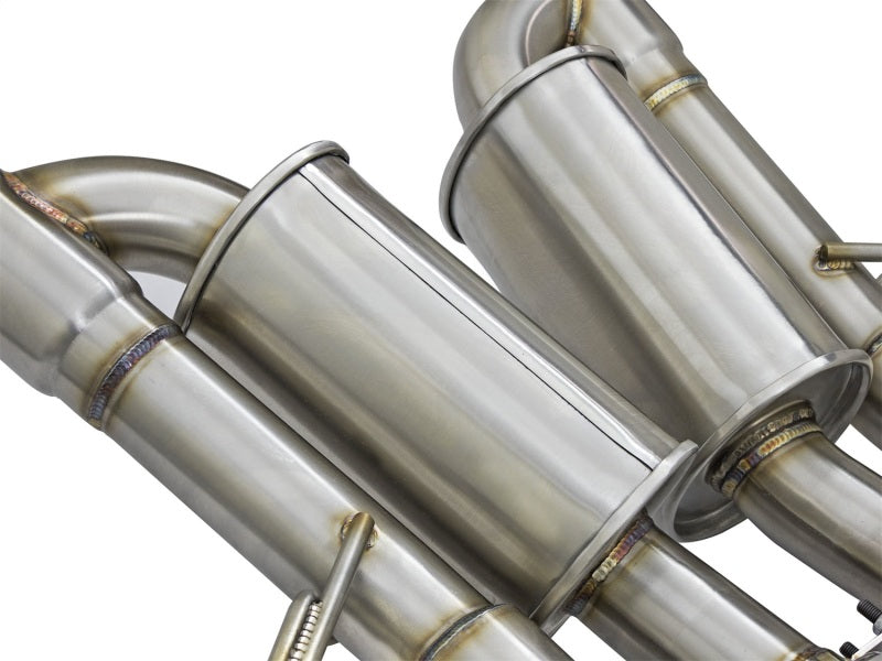 aFe MACHForce XP 3in-2 1/2in Axle Back 304SS Exhaust w/ Polished Tips 15-17 Chevy Corvette Z06 - Burkken Auto Parts