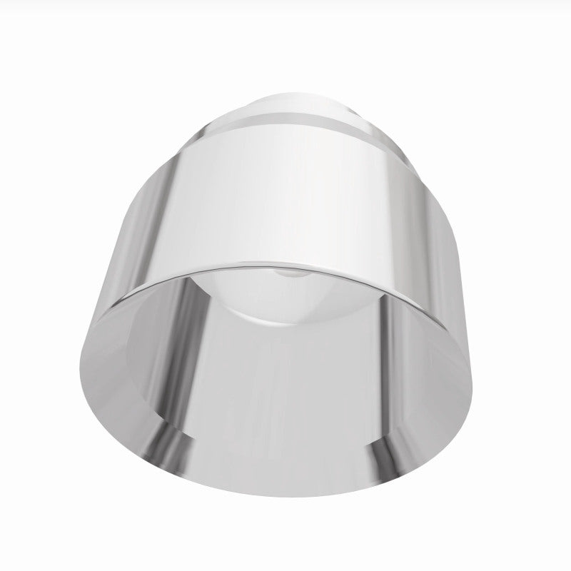 MagnaFlow Tip Stainless Double Wall Round Single Outlet Polished 4.5in DIA 2.5in Inlet 5.75in Length - Burkken Auto Parts
