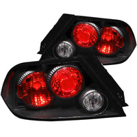 ANZO 2002-2003 Mitsubishi Lancer Taillights Black - Burkken Auto Parts