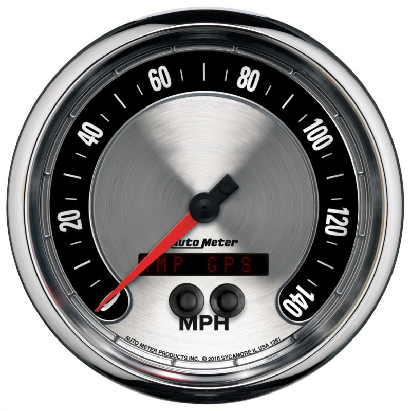 Autometer American Muscle 5in 140 MPH GPS Electric Programmable Speedometer - Burkken Auto Parts