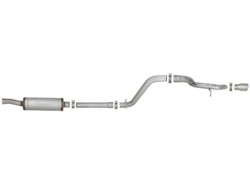aFe MACH Force-Xp 2.5in 409SS Axle-Back Hi-Tuck Exh Sys w/ Pol Tip 18-20 Jeep Wrangler (JL) V6 3.6L - Burkken Auto Parts