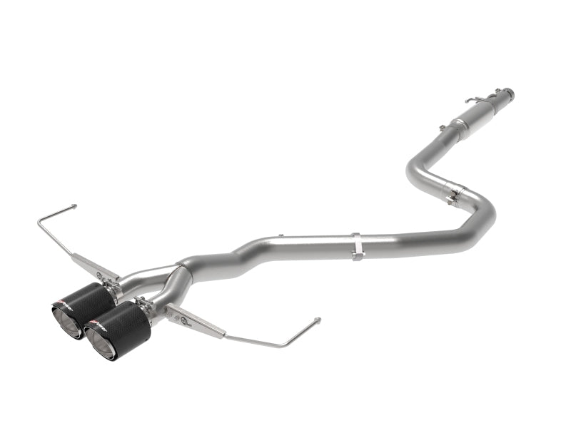 aFe Takeda Exhaust Cat-Back 19-20 Hyundai Veloster 304SS Carbon Fiber Dual Tips Exhaust - Burkken Auto Parts