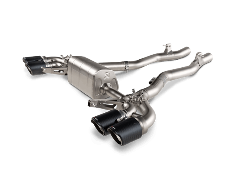 Akrapovic 2021 BMW M8/M8 Comp Gran Coupe (F93) w/OPF/GPF Slip-On Line (Titanium) w/Carbon Tips - Burkken Auto Parts
