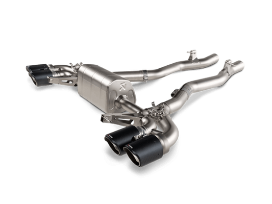 Akrapovic 2021 BMW M8/M8 Comp Gran Coupe (F93) w/OPF/GPF Slip-On Line (Titanium) w/Carbon Tips - Burkken Auto Parts