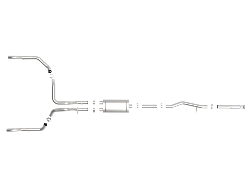 aFe Vulcan Series 3in 304SS Exhaust Cat-Back w/ OE Tips 2019 GM Silverado / Sierra 1500 V8-5.3L - Burkken Auto Parts