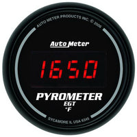 Autometer Z Series 52mm 0-2000 Deg F Digital EGT/Pyrometer Gauge - Burkken Auto Parts